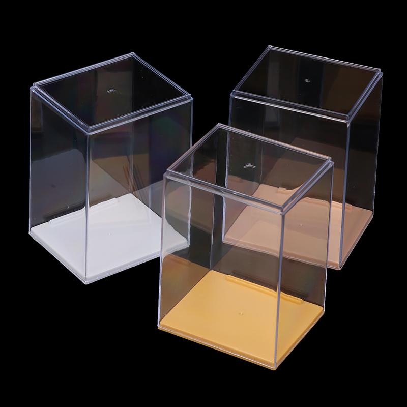 1 Piece Transparent Display Showcase High Quality Acrylic Storage Box Dustproof Thickened Doll Display Box For Home