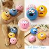 Pet Squeaky Toys Pet Ball Toys Dog Chewing Rubber Ball Cleaning Tooth Dog Chew Toy For Dogs Bite Resistant squeak Pet Supplies
