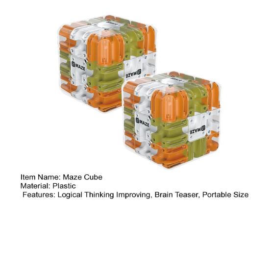 1/2 шт. Кубик-лабиринт с перекатывающимся шариком, головоломка, 3D-пазл, кубик-лабиринт для снятия стресса, тренировка логического мышления, кубик-лабиринт с бусинами, развивающая игрушка