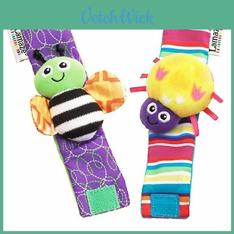 Набор погремушек Lamaze Красивая детская сенсорная игрушка Уютные носочки и мягкие плюшевые браслеты-погремушки
