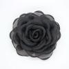 Броши с цветком камелии 6 см, черно-белые, корейские, корсаж, лацканные булавки, аксессуары для платья, рубашки, костюма для женщин, лацканные булавки