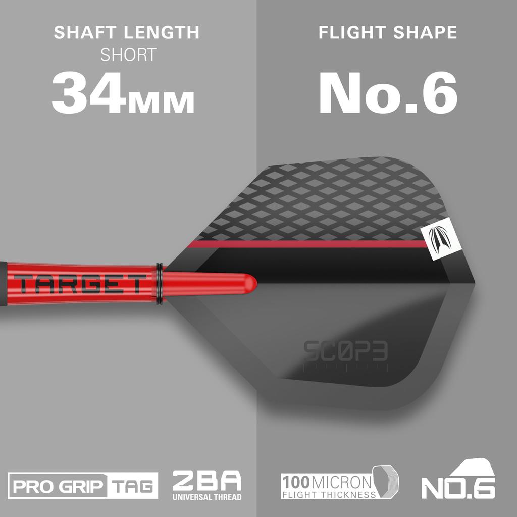 Target Darts Scope Steel Tip Swiss Point Tungsten Dart Barrel Steel Tip Dart Red Black Professional Dart Set with Swiss Points Tools Darts, 90% Set,