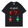 67 Is Calling Funny Meme T-shirt Men Women High Quality Fashion Oversized T-shirts Summer Casual Cotton Short Sleeve T Shirts