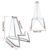 Clear Acrylic Coin Display Stand Holder Triangle Storage Small Easel Rack Capsule Support Multifunction for 10/20Pcs