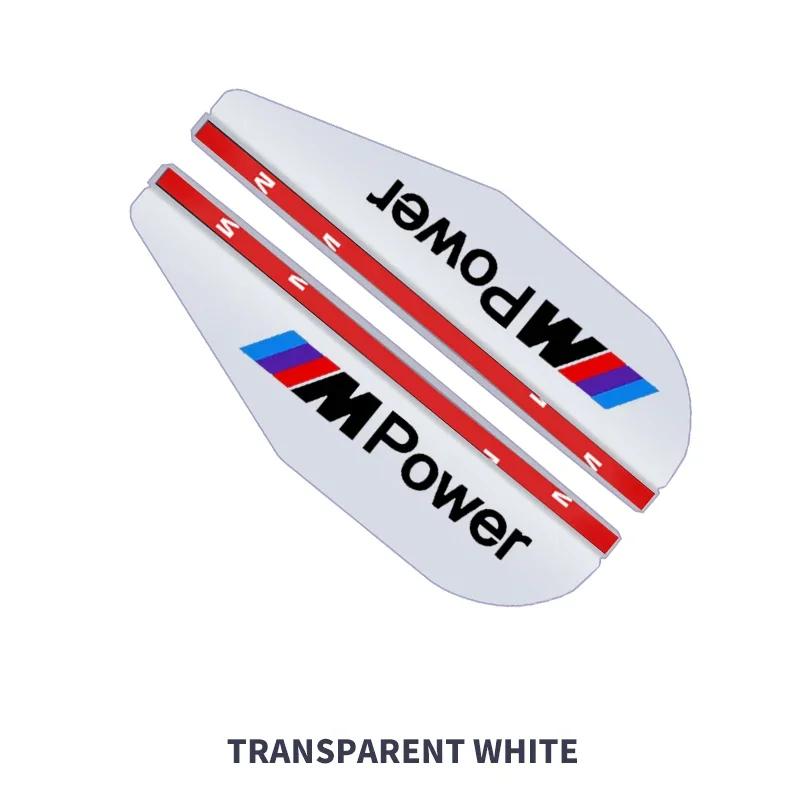 WDRW1 2Pcs PVC Car Rearview Rain Eyebrow Transparent Stickers For BMW M Performance E36 E60 E90 X2 X1 X3 X5 E46 E39 E70 M3 M5 M6