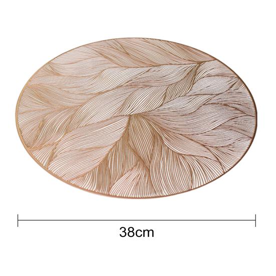 Подставки для столовых приборов Коврики для круглых столов ПВХ Водонепроницаемая подушечка для чайника Цветочная текстура Коврики для столовой Жаростойкие подставки Износостойкие кухонные принадлежности для использования в помещении