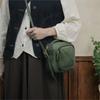 Johnature Винтажная Женская Сумка из Натуральной Кожи Универсальная Коровья Кожа Однотонная Квадратная Маленькая Сумка Наплечная Сумка-Кроссбоди