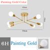 Modern LED Chandeliers for Dining Living Room Nordic Children Bedroom Loft Stuy Ceiling Lamp Black Gold Retro Iron Ceiling Light