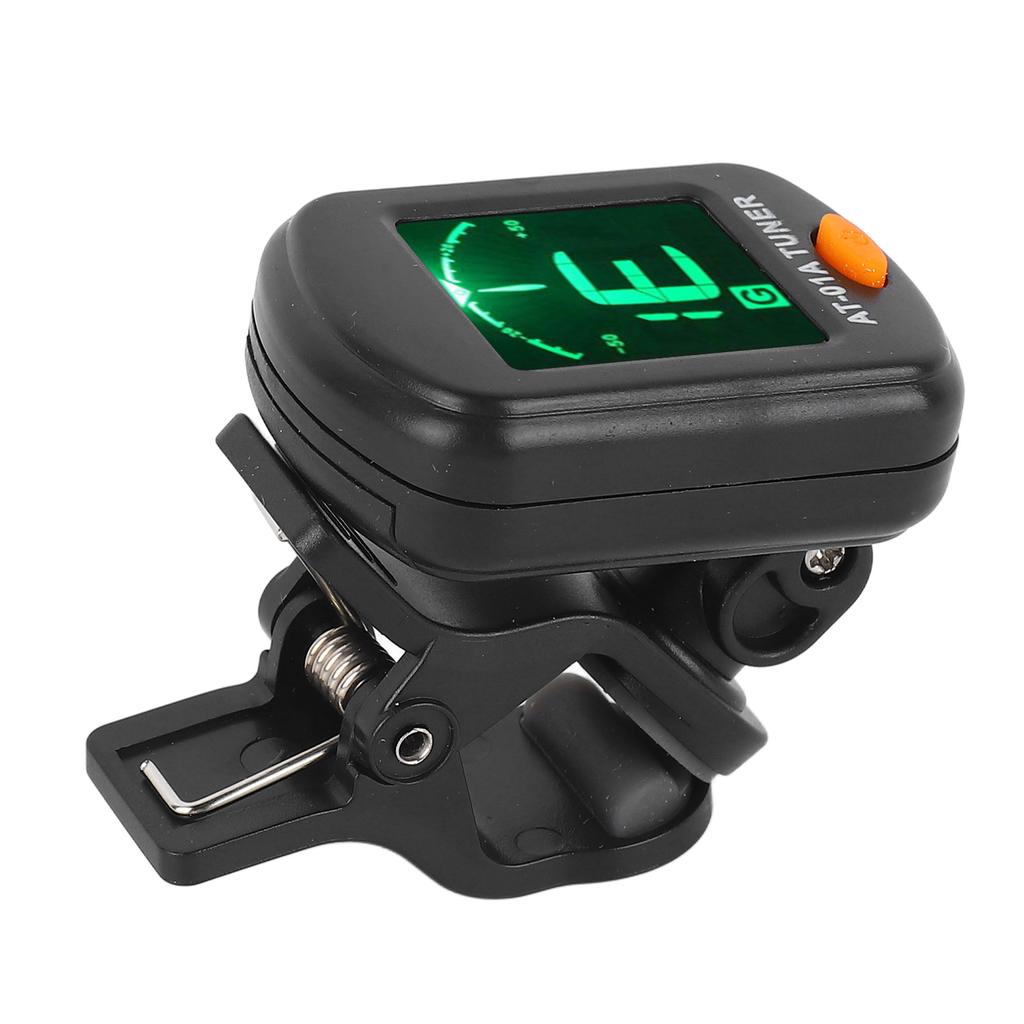 Acoustic Guitar Tuner Clip On Automatic Universal Professional for Ukulele Black