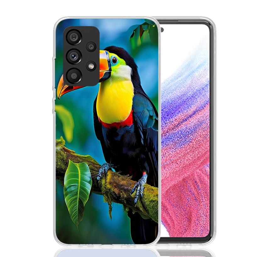 Tropical Toucan Phone Case For Samsung Galaxy A17 A16 A14 A15 A13 A57 A56 A54 A55 A53 A37 A36 A34 A35 A33 A26 A24 A25 A23 Galaxy