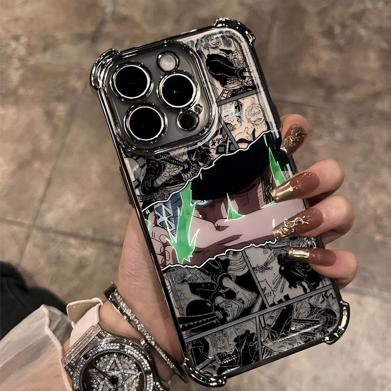 Anime Cool O-Ones P-Pieces Plating Phone Case For Samsung A37 A57 A07 A36 A16 A35 A55 A25 A26 A05s A15 A54 A34 A24 A14 A05 4G 5G