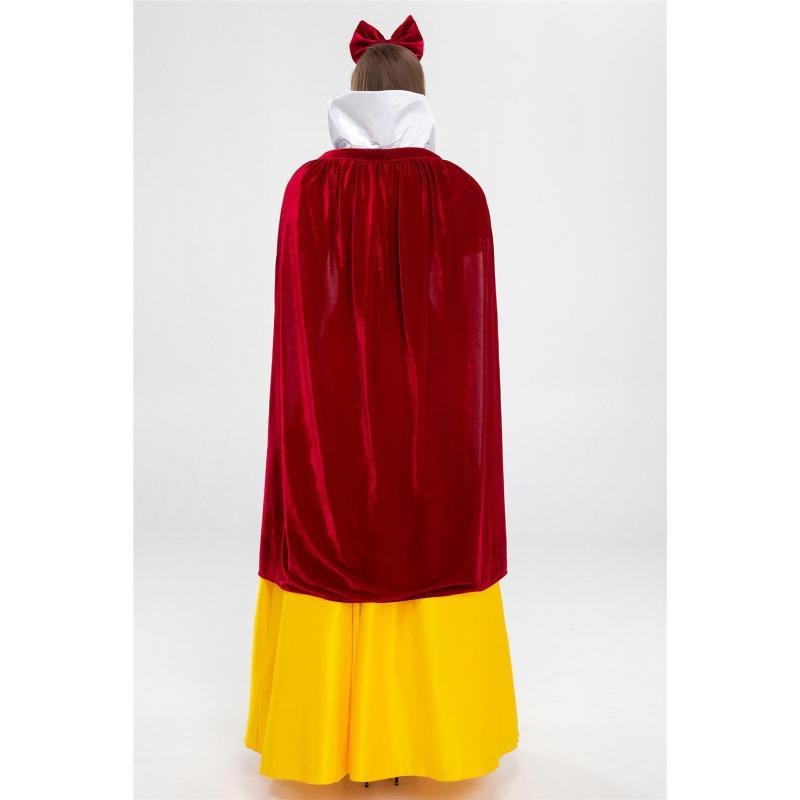 Новый Хэллоуинский игровой костюм Белоснежки для взрослых, платье Белоснежки, сценический костюм