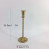 1PC Golden Candlestick Candle Stick Stand Candle Holder Iron Geometric Retro Living Room Bar