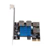 PCI-e 1 to PCIE 4 PCI-express адаптер 1x to 16x майнинг r карта 1 to 4 USB 3.0 множитель карта для майнинга