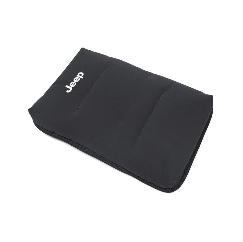 For Jeep Car Armrest Mat Elbow Support Height Pad Storage Box Cup Holder For Jeep Renegade Wrangler JL JK Gladiator Grand Pat