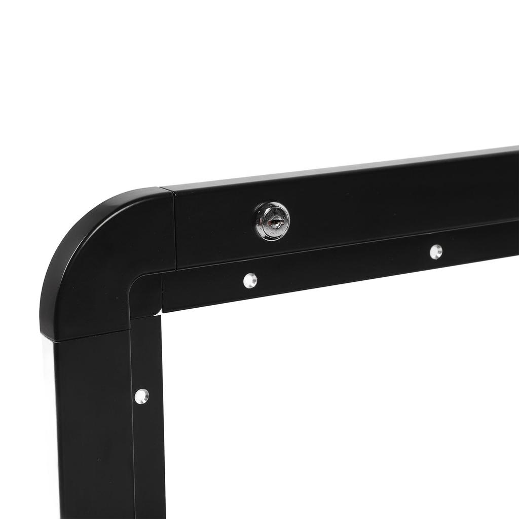 Rv Folding External Table 600 X 420mm Lockable Wall Mounted Outside Rv Dinette Tables with 4 Keys for Camper RV