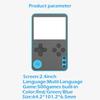 Классические мини-игровые консоли с 2,4-дюймовым TFT-экраном, 500 игр в 1, ретро-консоль De Jogos, многоязычный портативный игровой плеер