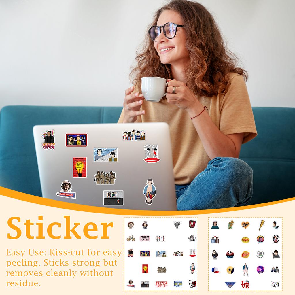 Веселый набор наклеек для украшения бутылок для воды, багажа, ноутбука и чехла для телефона