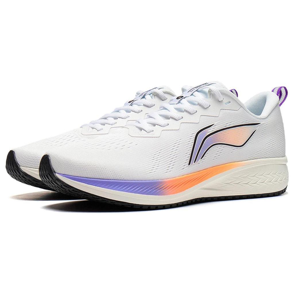 Li Ning Red Hare 6 Низкие беговые кроссовки с нескользящей и износостойкой подошвой Мужские Белые ARMT015-20