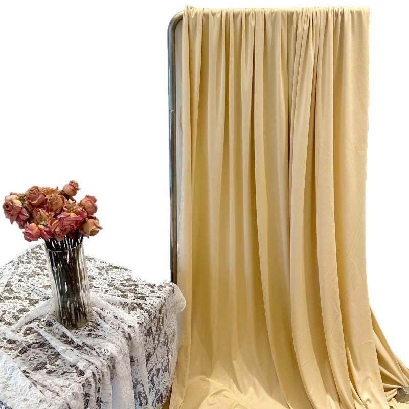 Beige Milk Tea, Champagne, and Avocado Green Wedding Backdrop Decoration - Retro French Style Photography Cloth