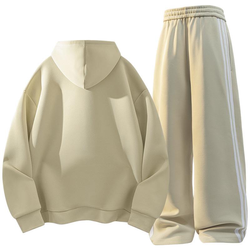 Мужская толстовка с капюшоном, комплект для пар, весна-осень, толстовки с капюшоном и штаны, спортивная одежда, повседневный спортивный костюм с капюшоном