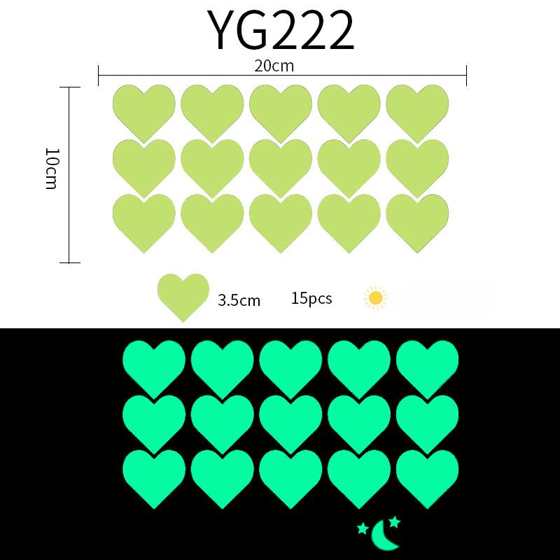 Glow-in-the-dark Stars Glow Wall Stickers Living Room Bedroom Switch Decoration Children's Room Dorm DIY Creative Glow-in-the Dark Stickers