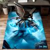 Game Fighter Energy Burst Rug for Living Room, Game Rooms, Office, Bedroom, Office Floor Mat Playful Design, fan gifts Christmas decor