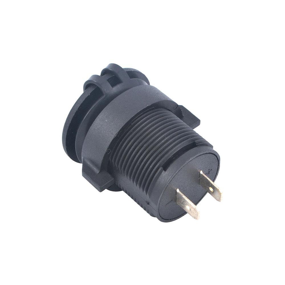 Автомобильное зарядное устройство с двумя портами USB, розетка 5 В, 1 А и 2,1 А для мобильного GPS-зарядного устройства, автомобиля, лодки, морского фургона, скрытого монтажа (С проводом)