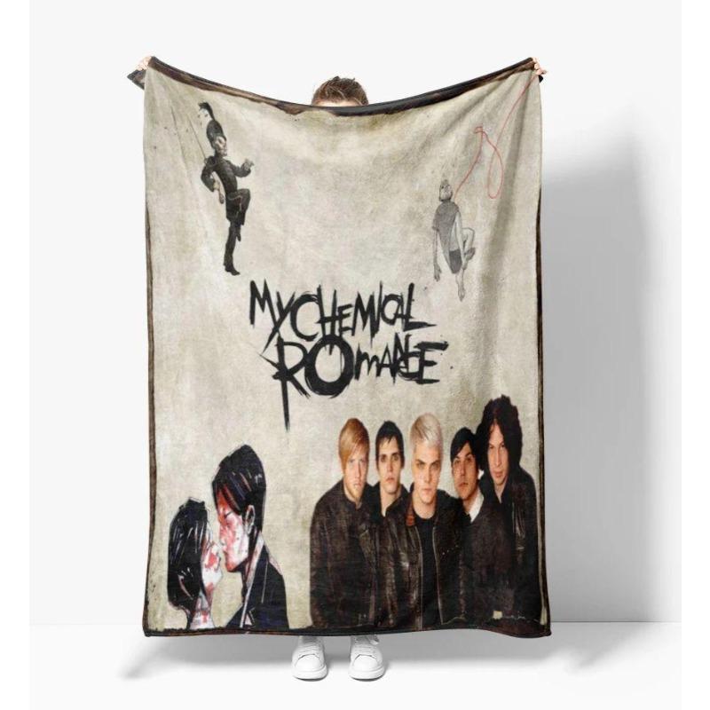 My C-Chemical R-Romance Band Blanket Flannel Soft Kid's Baby Throw Blanket,for Bedroom Living Room Sofa Bed Car, Brithday Gift