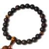 Nenjudo Prayer Striped Ebony 22 Beads Tiger Eye Stone Tailoring Prayer Handmade Prayer Beads Made In Japan That Can Be Used by All Sects Prayer Beads