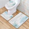 Gradual Change Pattern Toilet Floor Mat Three-Piece Bathroom Three-Piece Carpet Door Mat