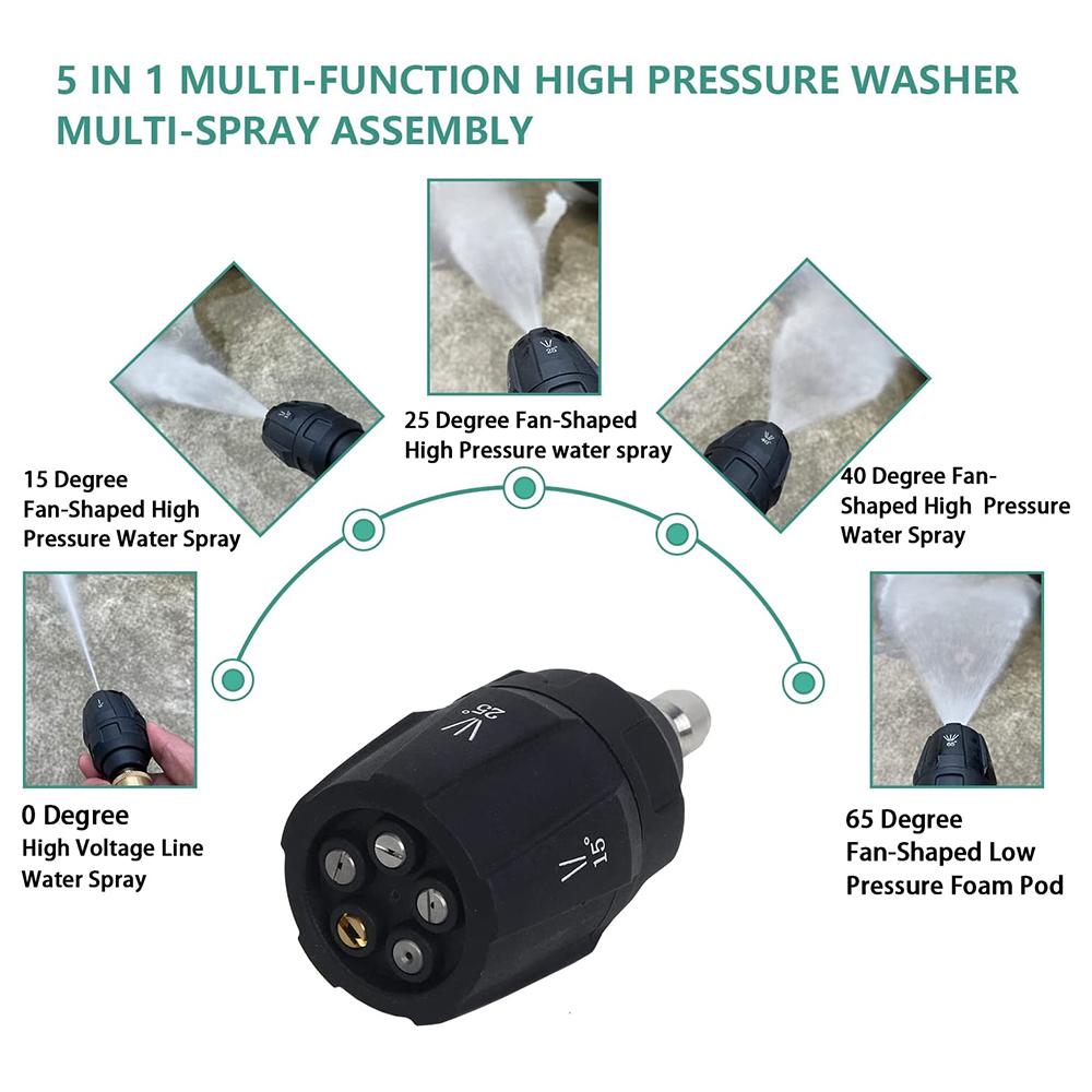Насадка высокого давления для автомойки, пистолет для быстрой струи, насадки для мойки автомобилей Karcher Parksdie Nilfisk Bosch, адаптер
