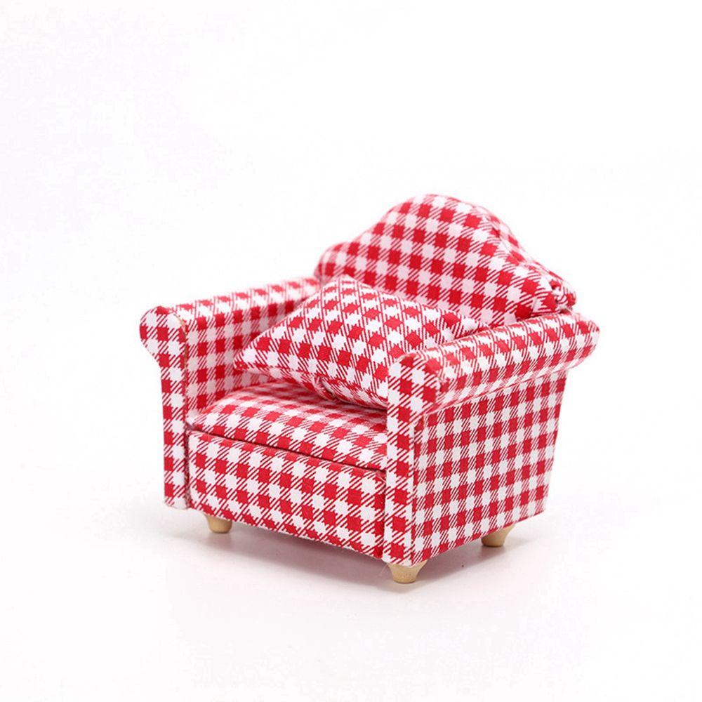 Children Decoration Dolls Miniature Soft Sofa Dollhouse Mini Furniture Toys Pretend Play Toy