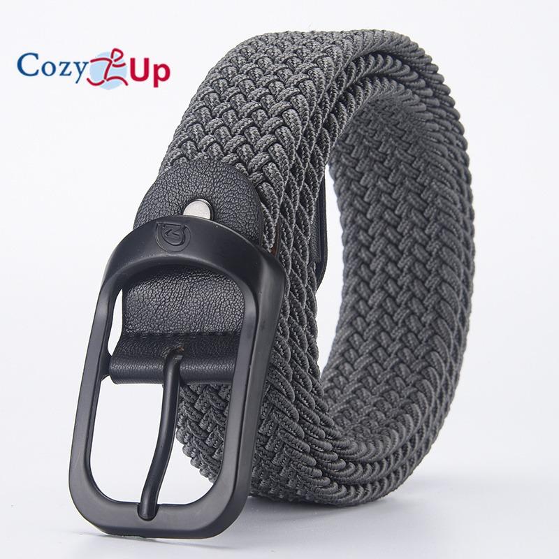 Men's Belt Casual Woven Elastic Belt Outdoor Sports Women's Belt Climbing Work Belt Jeans Suit Pants Men's And Women's Universal