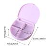 Portable Mini Plastic Pill Box Travel Candy Color Storage Organizer Compact Four Grids Pill Cases Medicine Container