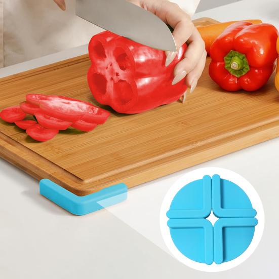 4 шт. силиконовые ножки для разделочных досок, предотвращающие порезы, нескользящие ножки для разделочных досок, нескользящие протекторы кухонной поверхности, домашний подарок