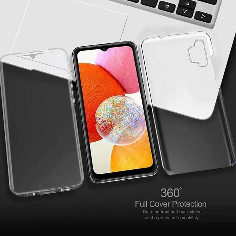 360 Degree Case For Samsung Galaxy A15 A35 A25 A04S A04E A14 A24 A34 A54 A03 A13 A33 A53 Transparent Built-in Screen Protector