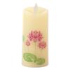 Kameyama Irohaakari S Lotus LED Candle, Compact Size