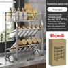 Multi-Layer Stainless Steel Kitchen Spice and Pot Rack