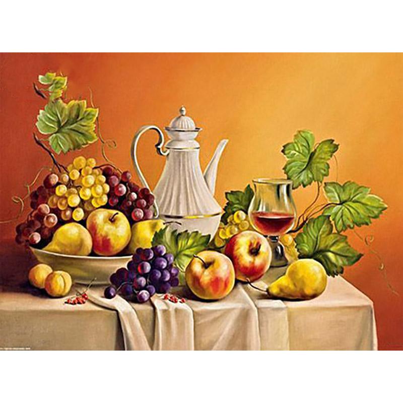 Фрукты DIY 5D алмазная живопись полная круглая дрель мультфильм Алмазная вышивка крестиком мозаика наборы настенное искусство домашний декор