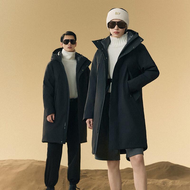 Gaofan Unisex Luxury Hooded Goose Down Puffer Jacket