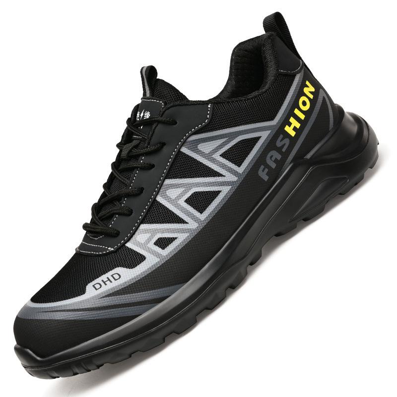 Мужская изолированная рабочая обувь для электриков - пластиковый носок, устойчивый к ударам и проколам