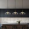 LED Modern Pendant Light Nordic Glass Hanging Lamp Dining Room Bedroom Loft Lamp Bar Decor Luminaire Suspension Light Fixtures