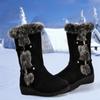 Women's Shoes Fashion Knee-High Women's Boots Turned-over Edge Daily Boots Women Winter Plus Size Solid Snow Boots