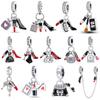 925 Sterling Copper Fashion High Heels Lipstick Dress Perfume Bottle Life Series Charms Beads Fit 4MM Hole Diamete Bracelets Diy