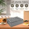 Portable Flatware Storage Bag Foldable Flatware Organizer with 5 Compartment Cutlery Storage Holder for Home Kitchen Utensils