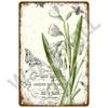 Vintage Flowers For Garden Decorations Retro Metal Sign Home Wall Art Mural Tin Sign Room Decor Plaque Plate Gift Farm Painting