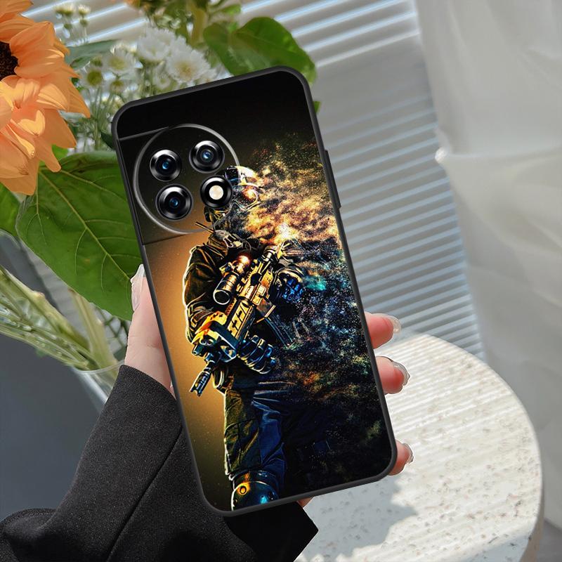 Army Soldier Special Forces Case For OnePlus 15 15R 12 12R 13T 13R 13 11 10 10R 10T 8T Nord 5 CE 2 3 4 Lite N20 N30 Cover