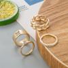 Butterfly Hollow Ring 4 Piece Set Flower Star Ring Set Simple Ring Fashion Female Jewelry