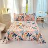 Flowers Leaves Plant Pattern Bed Sheet Set 3Pcs Botanical Printed 100% Cotton Bedding Set Extra Soft Breathable Bed Sheets